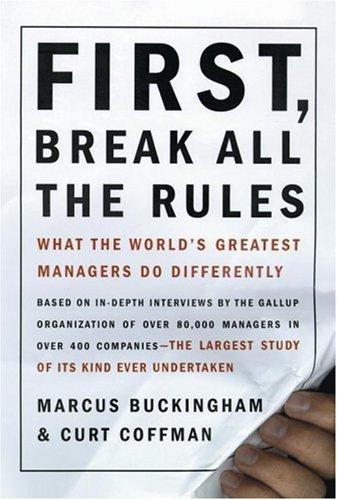 First, Break All the Rules book cover